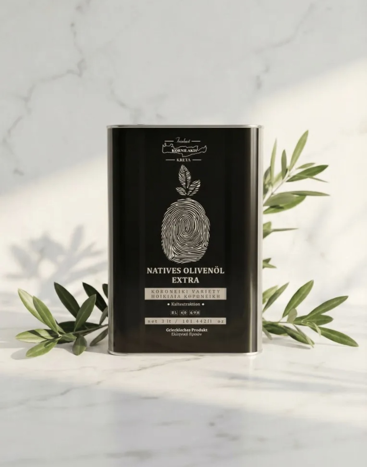 Olivenöl Extra Natives Kornilakis - 3 Liter Kanister
